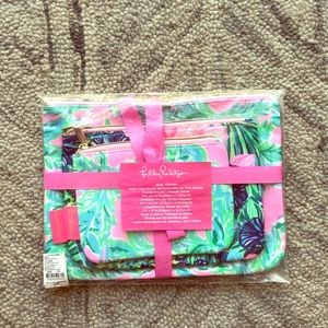 GWP Lilly Pullitzer Triple Pouch Set